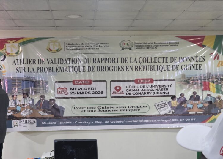 INSTITUT  ITINÉRANT  DE  FORMATION ET DE  PRÉVENTION INTÉGRÉE CONTRE LA DROGUE ET AUTRES CONDUITES ADDICTIVES EN RÉPUBLIQUE DE GUINÉE : ATELIER DE RESTITUTION DU RAPPORT DE LA COLLECTE DE DONNÉES SUR LA PROBLÉMATIQUE DE DROGUES EN REPUBLIQUE DE GUINÉE